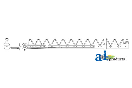 A-861-534 14.5', Black 11ga top serrated, Bolt-On