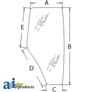 A-R198625 Glass, Door (RH)