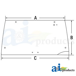 A-248720A1 Glass, Rear