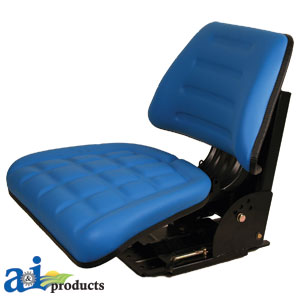 A-TF222BU Flip-Up Seat, Trapezoid Back, BLU