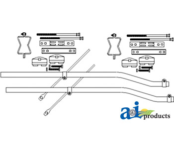 A-6A217 Bracket, Axle Mount (40" or 48")
