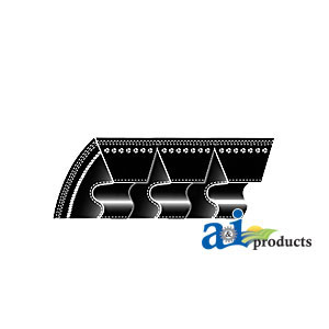 A-3VX355/02 Cogged Wedge Banded V-Belt ( 3/8" X 35.5")