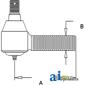 A-D8NN3289BB Tie Rod; Short Threaded