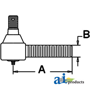 A-382570R92 Tie Rod, Short