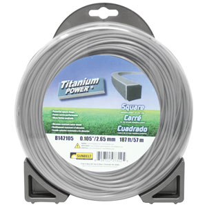 A-B142105 Titanium Power Trimmer Line, .105" square