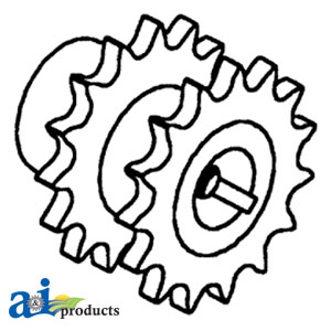 A-AH92689 Sprocket, Walker & Shoe Drive