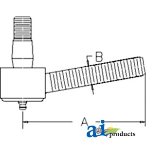 A-674394M91 Tie Rod End, LH