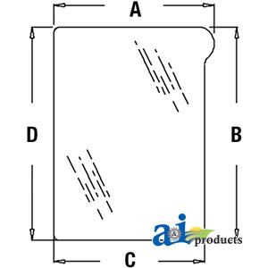 A-L151753 Glass, Windshield, Lower (RH)