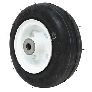 A-B1CO7982 WHEEL-SMOOTH, 8X3X4, 4 PLY, WHITE