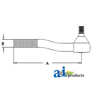 A-E1NN3289AA Tie Rod, Short