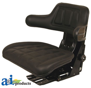A-W300BL Wrap Around Back w/ Arms, BLK