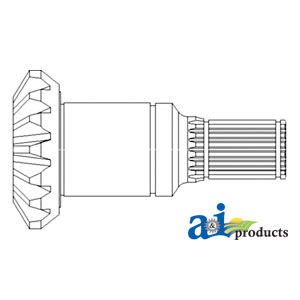 A-87331114 Shaft, Upper Unloading Auger Gearbox