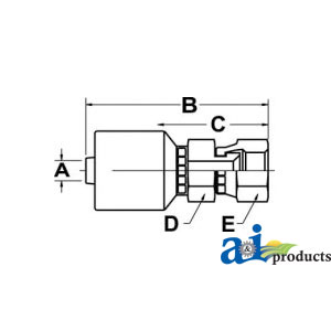 A-FFX-08-06-W Hydraulic Fitting