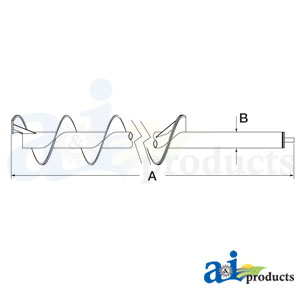 A-47373691 Auger, Horizontal Unloading; High Capacity Unload, Ext Wear