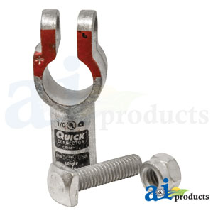 A-4010005P-B Battery Terminal, Pos. Copper Crimp, 1/0 Ga. (5 Pk)