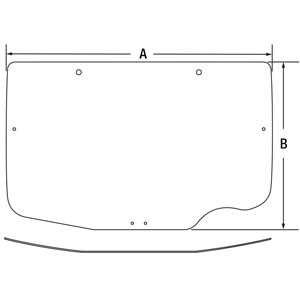 A-R537532 Glass, Rear