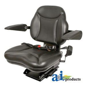 A-BBS108BL Big Boy" Seat; w/ Armrests, BLK, 330 lb / 150 kg Weight Limit