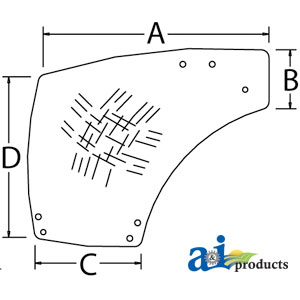 A-87560791 Glass, Door (RH)