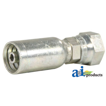 A-F-BSPX-04-04 (HC-F-BSPX) Female BSP Parallel Pipe - Swivel - Straight