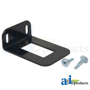 A-RSB1X Bracket, Black Metal, W/ Mount Screws, For Rectangle Rocker Switches