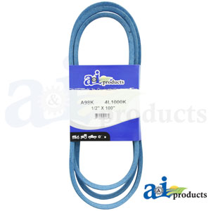 A-A98K Aramid Blue V-Belt (1/2" X 100" )