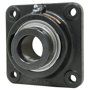 A-WGFZ25-P 4 Bolt Flanged Bearing W/ Lock Collar, Re-Lubricatable