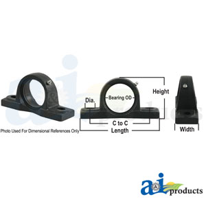A-8H205 Housing, Pillow Block (Import)