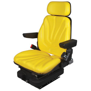 A-F10A4025 Seat, F10 Series, Low Pro Air Suspension, Yellow Vinyl