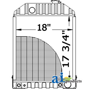 A-D8NN8005KB Radiator w/ Oil Cooler