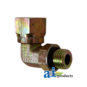 A-43B41 90° Female NPT Swivel X Male ORB Adapter