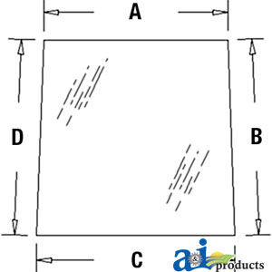 A-V91632 Glass, Rear, Upper