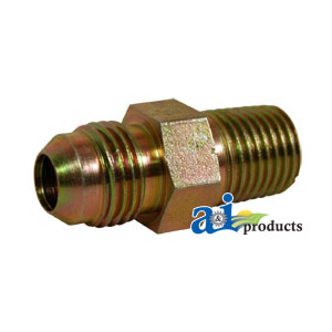 A-43C28 Straight Solid Male JIC X Male NPT Adapter