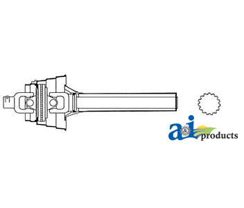 A-DC30005N Universal Joint W/ Shaft; Front
