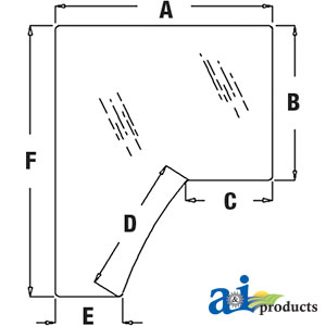 A-R157210 Glass, Door (LH) - Tinted
