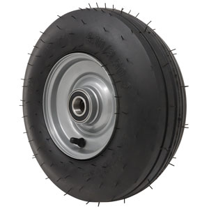A-GTS3R Tire & Rim Assy; 3.50" X 6", 4 Ply, Ribbed Tire