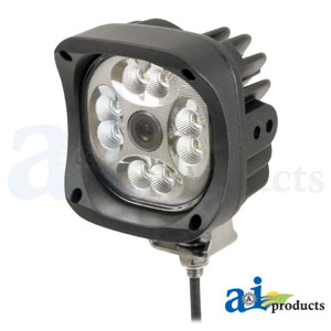 A-WL89CC Work Lamp W/ Camera, LED, Flood, Square