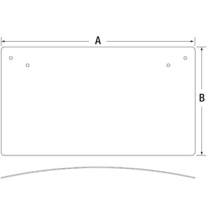A-AT189175 Glass; Middle Rear Window