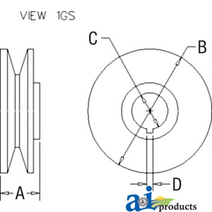A-R52159 Pulley, Alternator (Single)