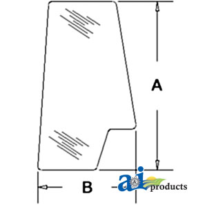 A-3233051R1 Glass, Door, Rear