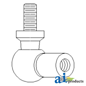 A-VPM1570 END, STEEL CASED BALL JOINT GAS STRUT