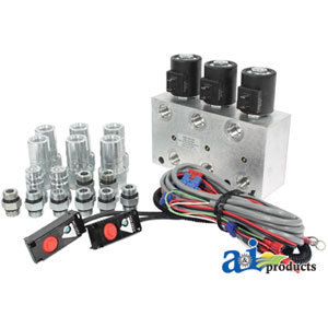 A-12369 Hyd. Multiplier, 3 Circuit w/ Command Control/Couplers, 12VDC