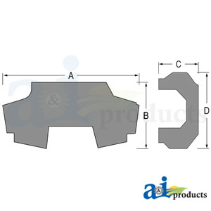 A-CFM425 Floor Mat, 2 pc