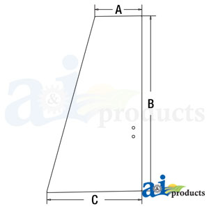 A-4651660 Glass, Upper Door Rear