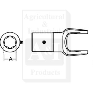 A-D128114 Implement Slip Yoke