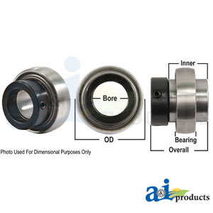 A-1107KRRB-P Bearing, Ball; Spherical W/ Collar, Non-Relubricatable