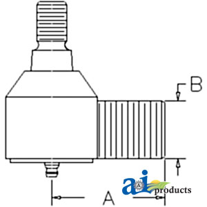 A-E7NN3N981AA Cylinder End (LH)