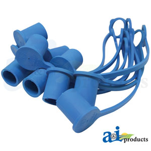 A-5209-4M-BU-P Blue Dust Cap, 1/2" (10 pkg)