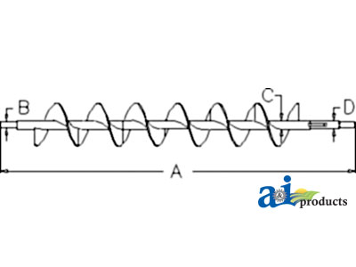 A-AH218246 Auger, Clean Grain, Lower (High Wear)
