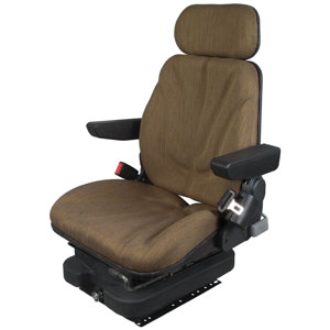 A-F10A4012 Seat, F10 Series, Low Pro Air Suspension, Brown Cloth