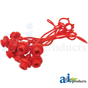 A-P211311 Dust Plug, 3/8", Red (10 pkg)